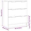 vidaXL Komoda boja starog drva 60 x 30 x 70 cm od konstruiranog drva