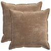 vidaXL Presvlaka za jastuk 2 pcs HOUTEN Smeđa 60 x 60 cm
