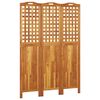 vidaXL Sobna pregrada s 3 panela 121,5x2x180 cm masivno bagremovo drvo
