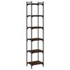 vidaXL Regal za knjige 6 razina smeđa boja hrasta 40x30x188 cm drveni