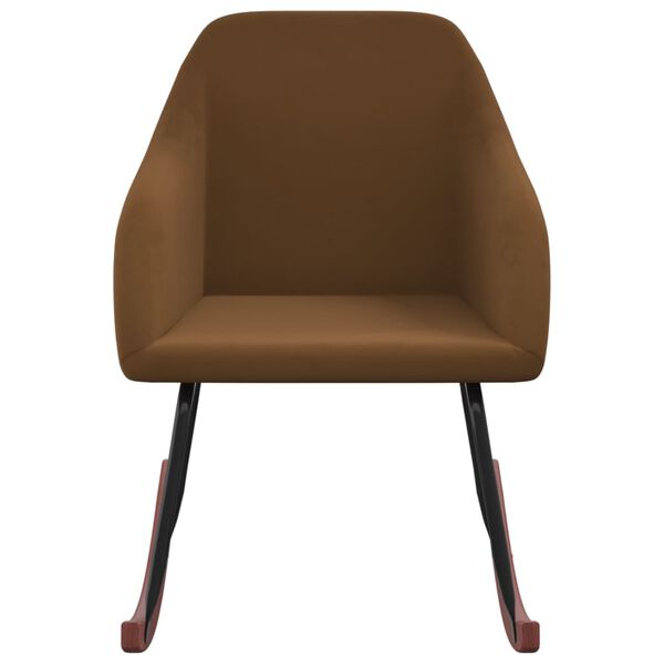 vidaXL Stolica za ljuljanje smeđa bar&scaron;unasta