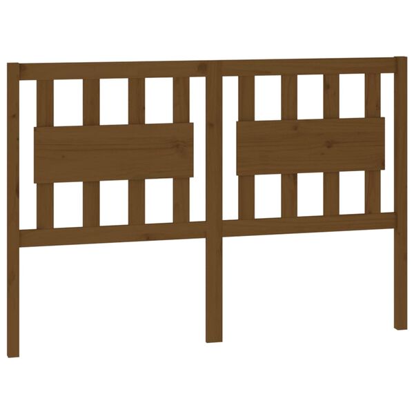 vidaXL Uzglavlje za krevet boja meda 125,5x4x100 cm masivna borovina