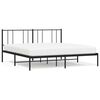 vidaXL Metalni okvir za krevet s uzglavljem crni 183x213 cm