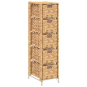 vidaXL Ormarić za pohranu s 5 ko&scaron;ara od vodenog zumbula 25,5 x 37 x 100 cm