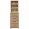 vidaXL Highboard hrast artisan 40 x 41 x 135 cm Konstruirano drvo