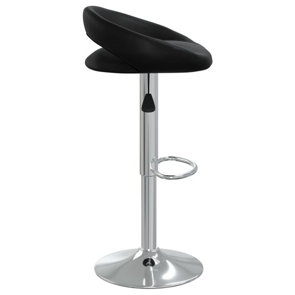 vidaXL Barski stolac od umjetne kože crni