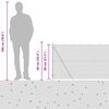 vidaXL Stup za ogradu Siva 10 x 0,8 m (mreža 13 mm) Čelik i PVC