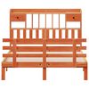 vidaXL Krevet s regalom za knjige bez madraca 140 x 190 cm od borovine