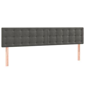 vidaXL Uzglavlja tamnosiva 160x5x78/88 cm bar&scaron;unasta