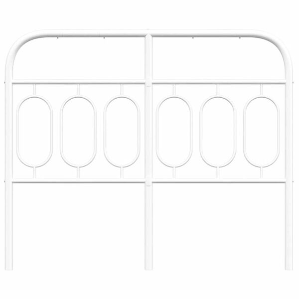 vidaXL Metalno zamjensko uzglavlje bijelo 120 cm