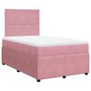 vidaXL Box spring krevet s madracem ružičasti 120 x 200 cm bar&scaron;unasti
