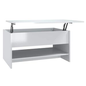 vidaXL Stolić za kavu sjajni bijeli 80x50x40 cm konstruirano drvo
