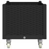 vidaXL Vrtna sadilica s kotačima crna 80 x 50 x 54 cm PP