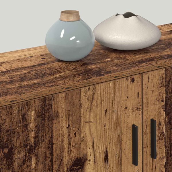 vidaXL Zidni TV ormar set Zidne 2 pcs Staro drvo 100 x 34,5 x 40 cm