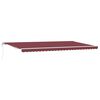 vidaXL Tenda na automatsko uvlačenje bordo 600 x 300 cm