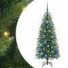 vidaXL Umjetno božićno drvce s stalakom Zelena 120 cm PE i PVC