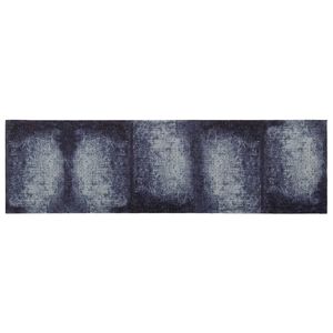 vidaXL Kuhinjski Tepih Plavo Sjenilo 150 x 45 cm 100% poliamid