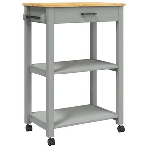 vidaXL Kuhinjska kolica MONZA 60x40x88,5 cm od masivne borovine