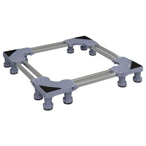 vidaXL Postolje za perilicu rublja Siva 67 x 67 x 12 cm