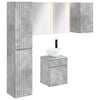 vidaXL Set ormarića za kupaonicu 5 pcs Betonska siva