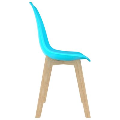 vidaXL Blagovaonske stolice od plastike 6 kom plave