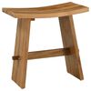 vidaXL Kupaonska stolica Smeđa 50 x 29,5 x 50,5 cm Čvrsto teak drvo