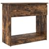 vidaXL Konzolni stol s ladicama dimljeni hrast 85,5x38,5x74,5 cm