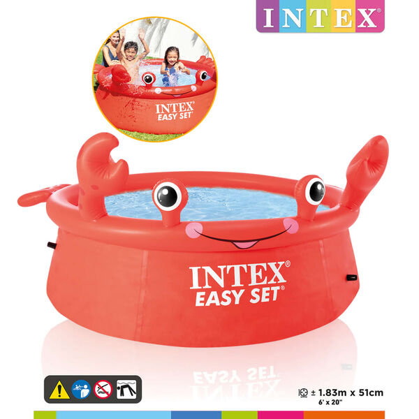 INTEX Happy Crab bazen na napuhavanje Easy Set 183 x 51 cm