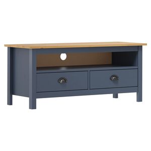 vidaXL TV ormarić Hill sivi 110 x 40 x 47 cm od masivne borovine