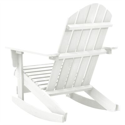 vidaXL Vrtna stolica za ljuljanje drvena bijela