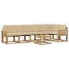 vidaXL Set vanjskih sofa 7 kom. 6-sjedala Bijela i bež