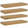 vidaXL Polica na zidu 4 kom. Smeđa 60 x 23,5 x 3,8 cm