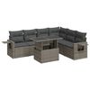 vidaXL 7-dijelni set vrtnih sofa sivi od poliratana
