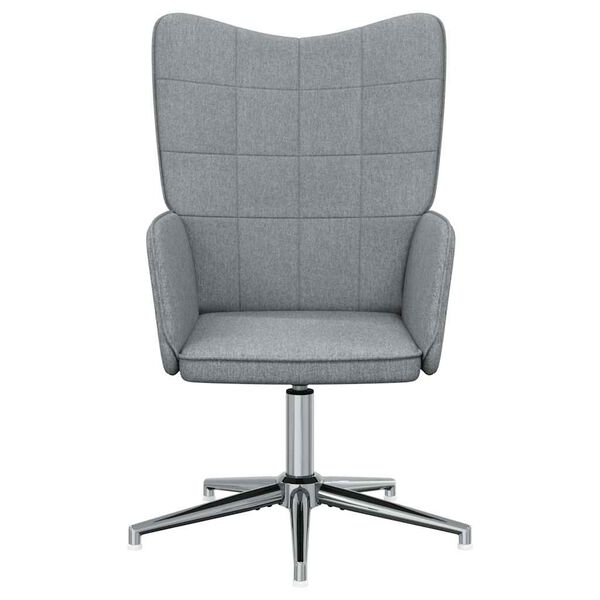 vidaXL Stolica za opu&scaron;tanje svjetlosiva od tkanine