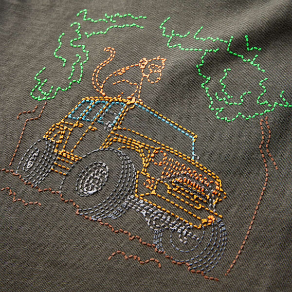 Dječja majica dugih rukava kaki 128