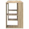 vidaXL Stol s pohranom s policom sonoma hrast 130 x 50.5 x 75 cm