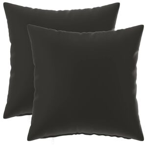 vidaXL Presvlaka za jastuk 2 pcs HEERLEN Crna 30 x 30 cm Poliester