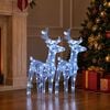 vidaXL Božićni sobovi 2 kom hladni bijeli 80 LED žarulja akrilni