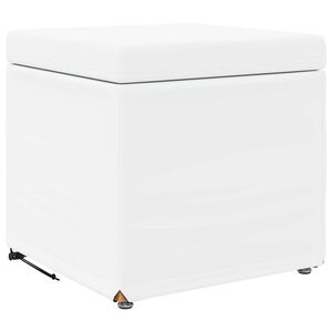 vidaXL Stolica Bijelo 41 x 41 x 40 cm Umjetna Koža i Fino Radeći Drvo