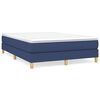 vidaXL Krevet s oprugama i madracem plavi 140 x 190 cm od tkanine