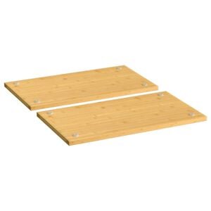 vidaXL Poklopci za &scaron;tednjak 2 kom 50 x 28 x 1,5 cm od bambusa