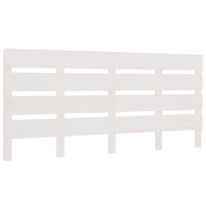 vidaXL Uzglavlje bijelo 120 x 3 x 80 cm od masivne borovine
