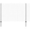 vidaXL Euro ograda s postom 10 x 1,6 m Čelik premazan PVC-om Siva