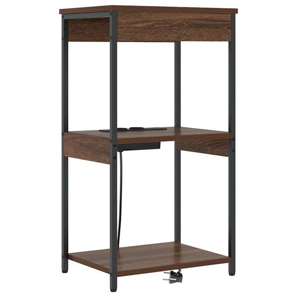 vidaXL Noćni ormar Smeđi hrast 41 x 31 x 76 cm Konstruirano drvo