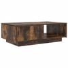 vidaXL Kava Stol Dimljeni hrast 95 x 55 x 31 cm Konstruirano drvo