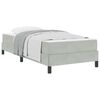 vidaXL Krevet s opruga kutije Svijetlo siva 100 x 210 cm tkanina