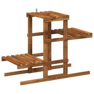 vidaXL Stalak za biljke Prirodna 82 x 36 x 60 cm Čvrsto drvo akacije