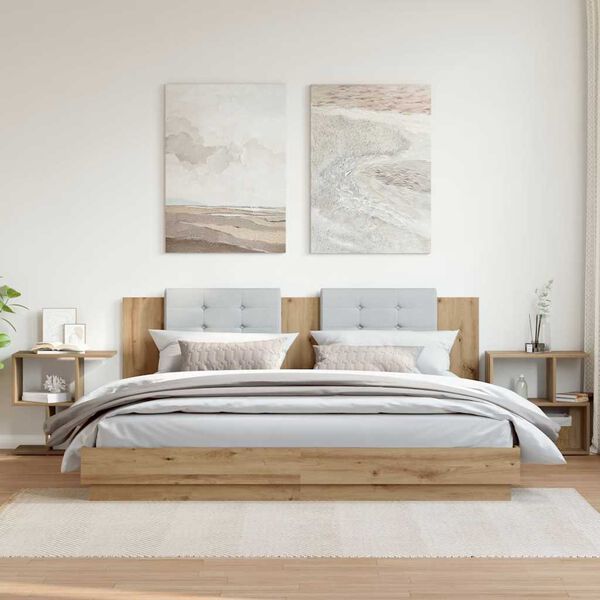 vidaXL Noćni ormarići 2 kom Artisan hrast 50x30x51,5 cm izrađeno drvo