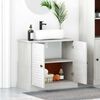 vidaXL Sink kabinet s policom VIGO antično bijela 67.5 x 34 x 59 cm