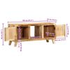 vidaXL TV ormarić 105x46x32 cm puno drvo grubo mango